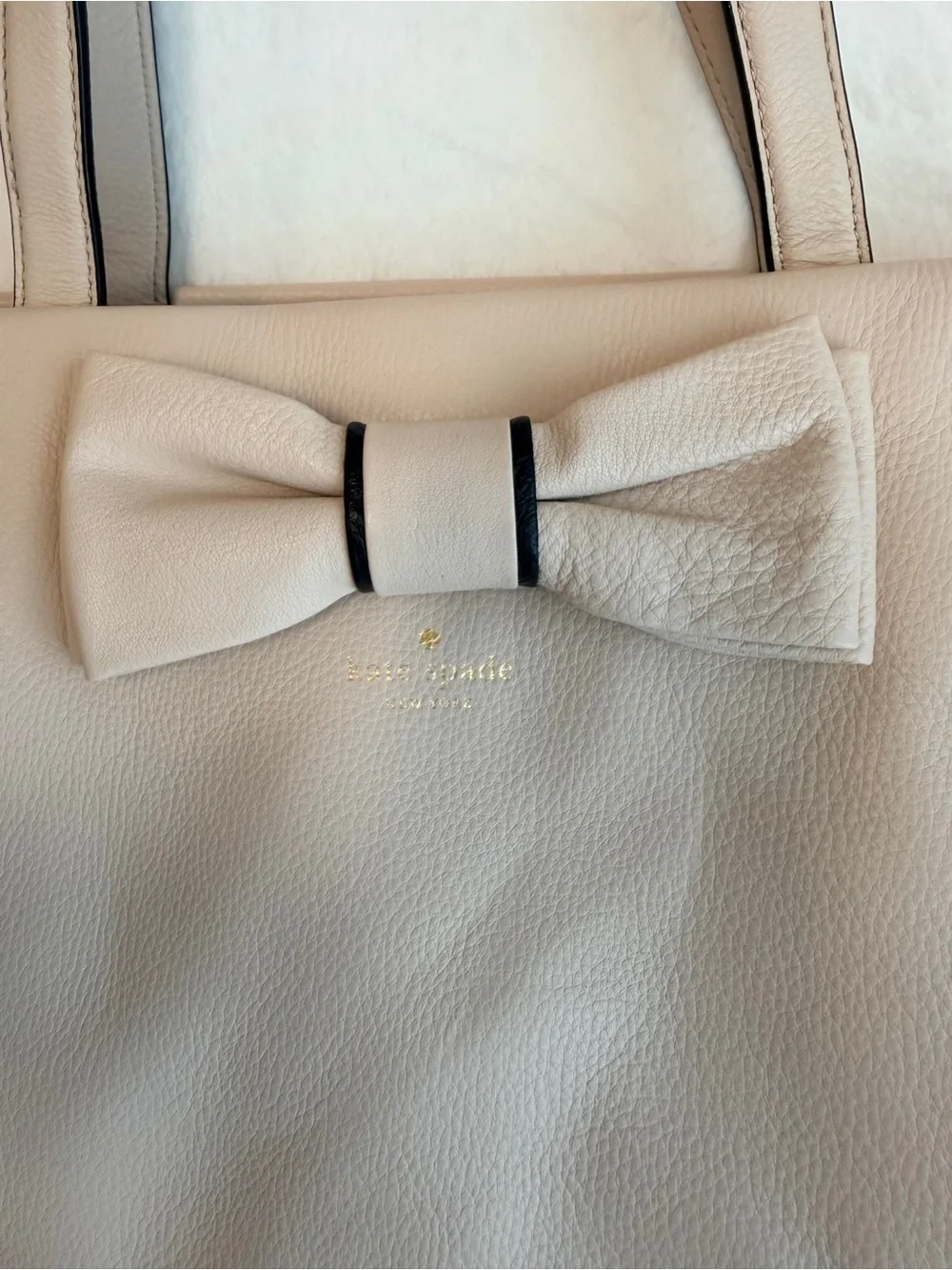 Kate Spade Murray Street Shoshanna satchel ivory white tote New